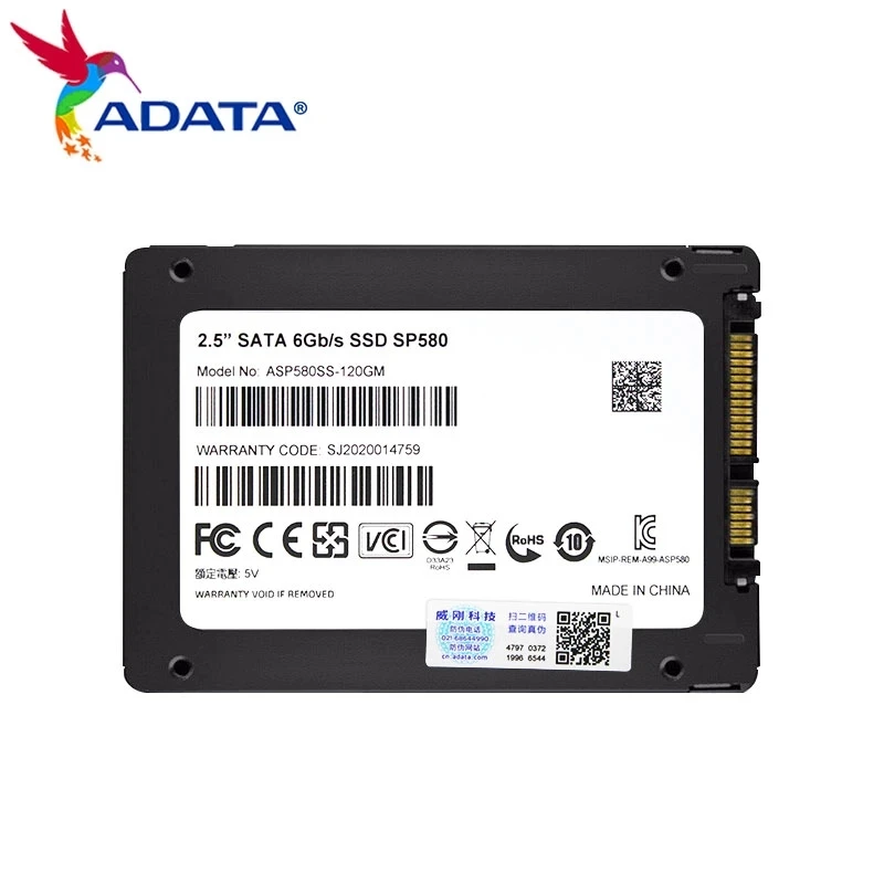 

ADATA SP580 SSD 120GB 240GB 480GB 2.5 Inch SATA III Original Storage Disk PC Desktop Notebook Internal Solid State Drive