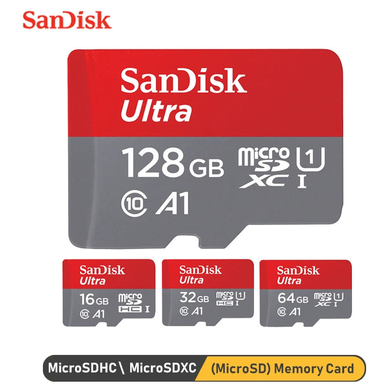 Карта памяти Sandisk Ultra Micro SD a1sdxc SDHC 98M/s128GB 32GB 64GB 16GB TF/SD карта для смартфона и ПК|Карты