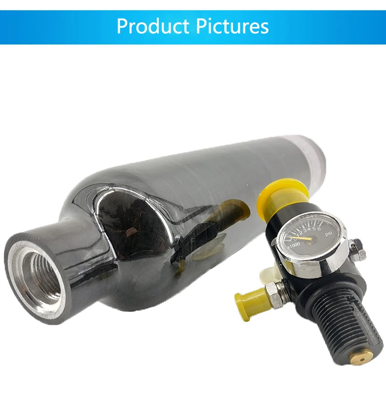 Pcp воздушный пистолет цилиндр 4500Psi 0.5L M18* 1,5 черный углеродный волоконный резервуар для подводной охоты подводная мини-Дайвинг-Танк Acecare