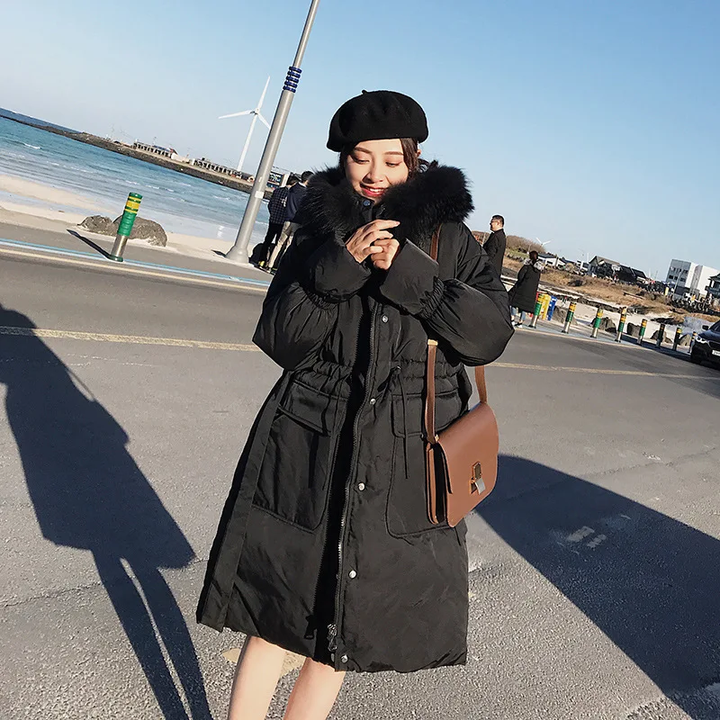 Winter Jacket Women Hooded Fur Collar Parkas Large Size Long Jacket Women Loose Woman Winter Coats And Jackets Parkas Mujer Coat