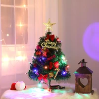 cute 50cm tabletop christmas tree magic new years ornament with light family festival gift home winter garden decoration supply