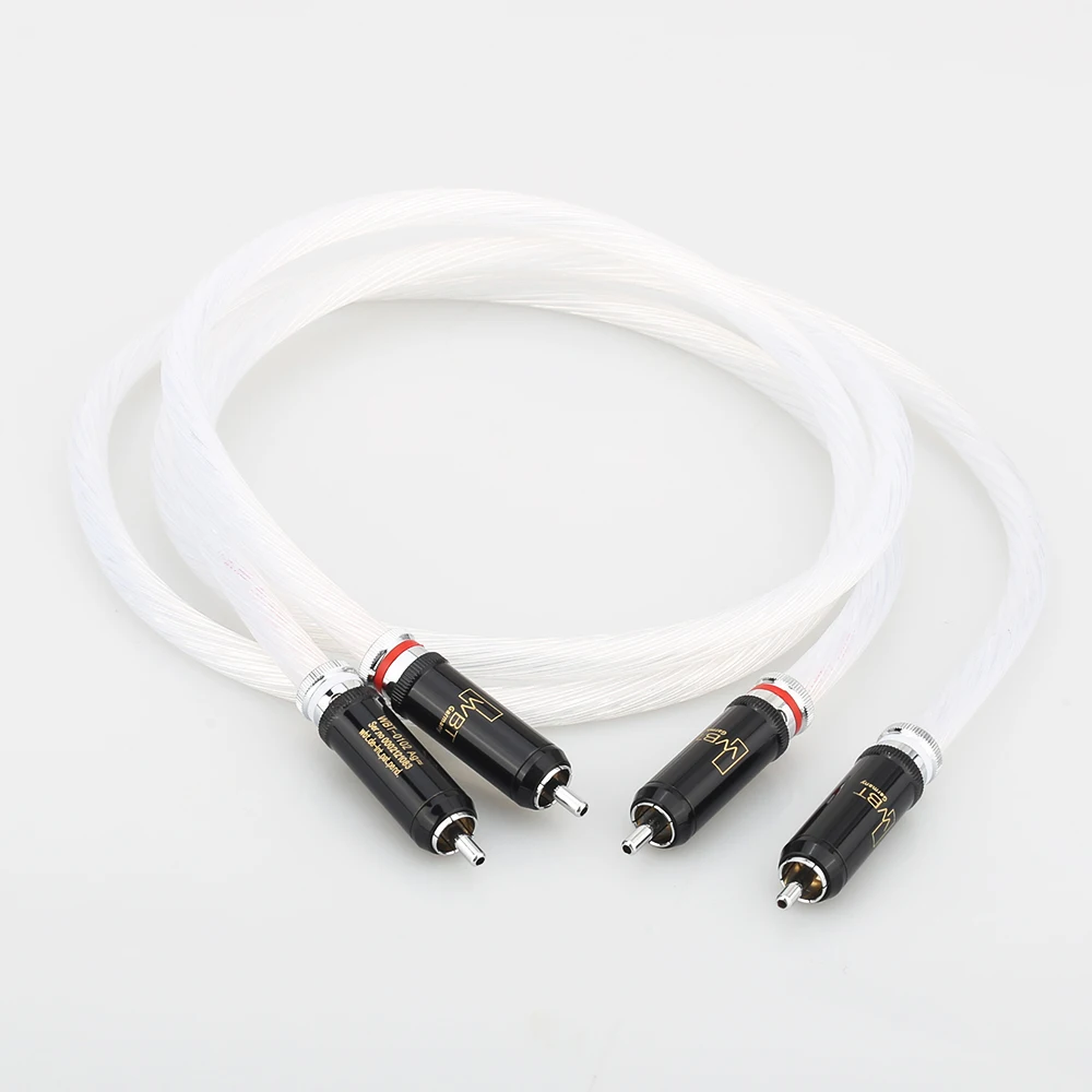 Аудиокраст 5N посеребренный RCA аналоговый кабель HIFI аудиокабель для CD-усилителя |