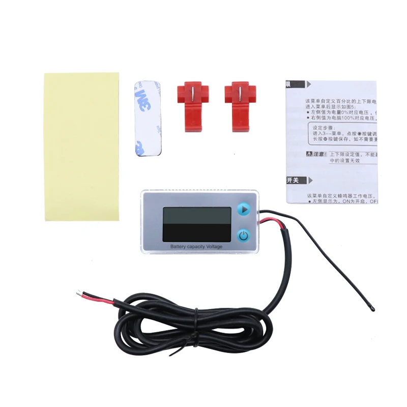 Alconstar-цифровой вольтметр DC10V-100V светодиодный цифровой Амперметр Температура