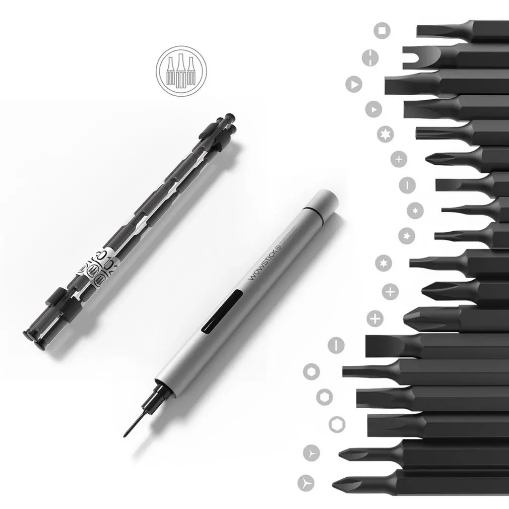 Wowstick 1P+ Мини Электрическая отвертка комплект беспроводной силовой отвертка для телефона камера прецизионный инструмент для ремонта