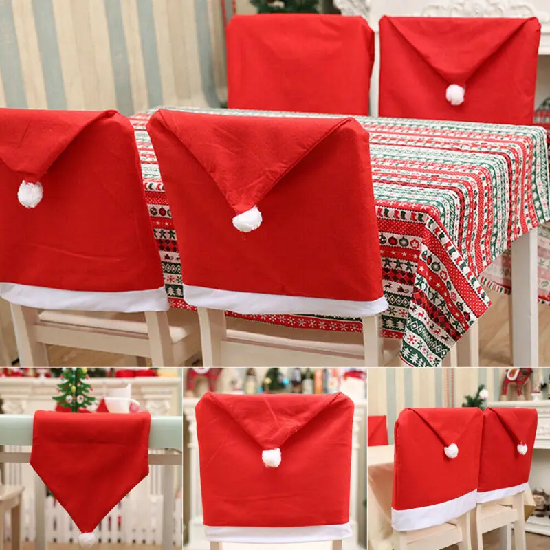 Новинка украшение для вечерние НКИ рождества стола красная шляпа чехол