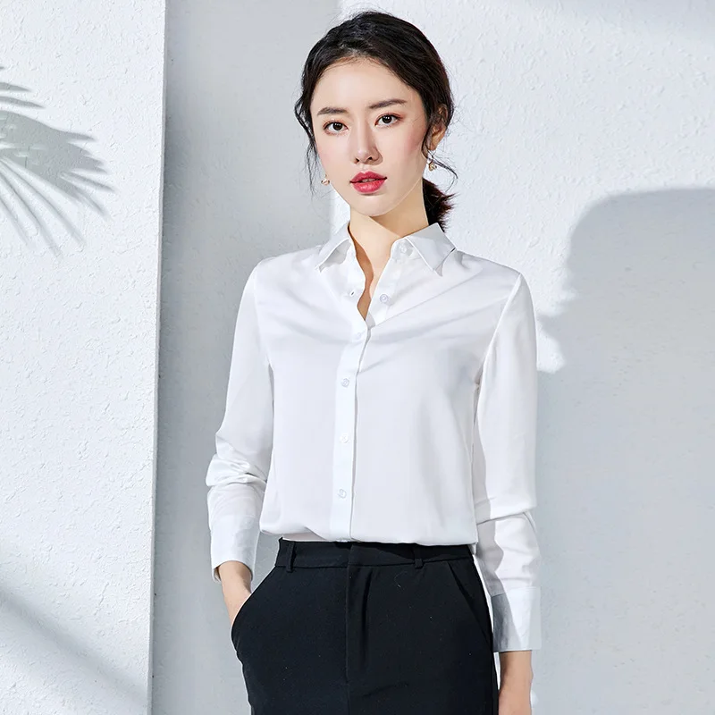 

kywommnz French Thin Shirt Women Long-sleeved Korean Chiffon Casual Blouses Streetwear Bow Tie Fashion Spring Autumn 2021 E783