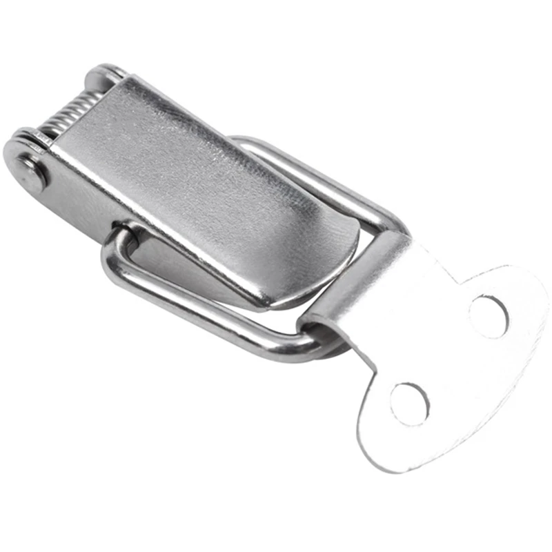 Шкаф Серебряный тон пружинный тумблер защелка переключателя Hasp 4 шт |