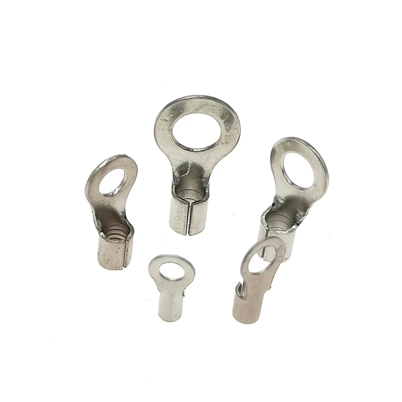 Ring Bare Cord End Crimp Terminals Electrical Naked Wire Cable Connector RNB1.25~RNB22 Ferrules 0.5-25mm2 22-4AWG 500/50Pcs |