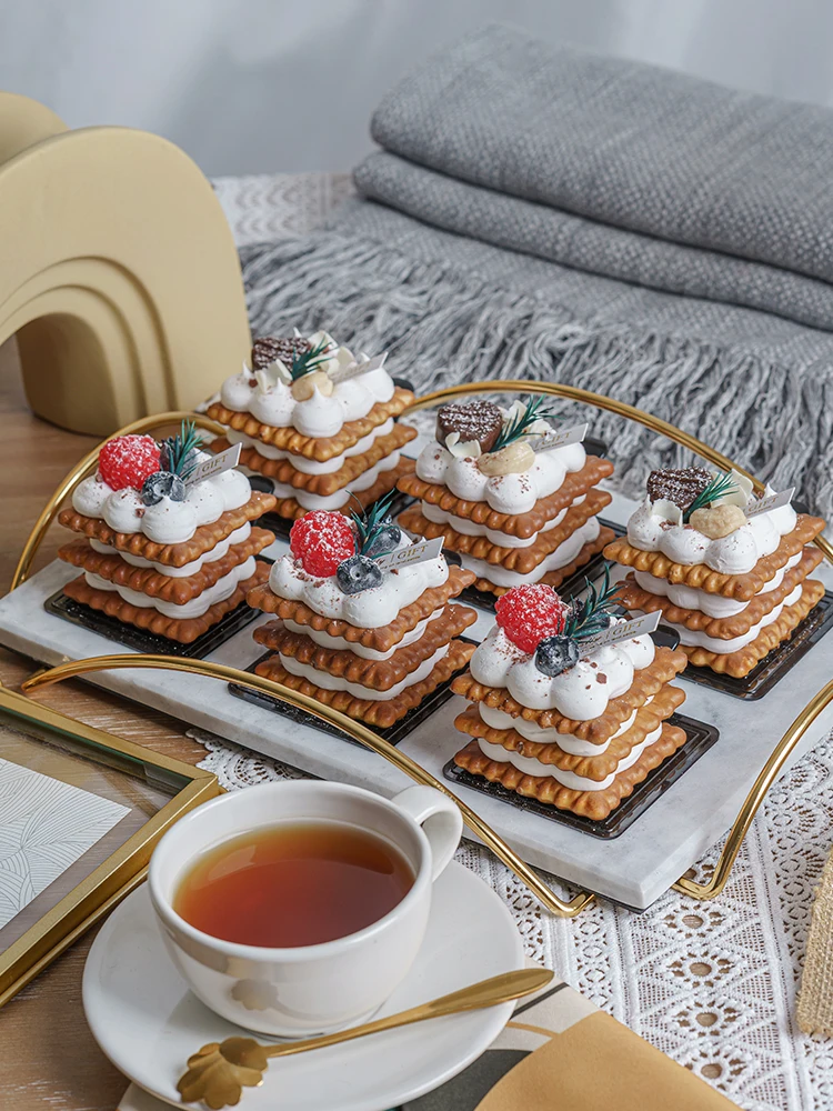 

Имитация крема, печенья, булочных сэндвичей, искусственный фотореквизит для послеобеденного чая, 1 шт.