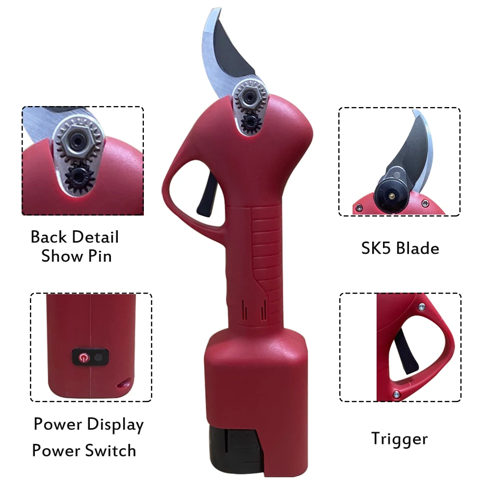 

2.5cm Branch Electric Pruning Machine 16.8V Pruning Shears with Lithium Battery for Garden Pruning Fruit Trees Landscaping Tool