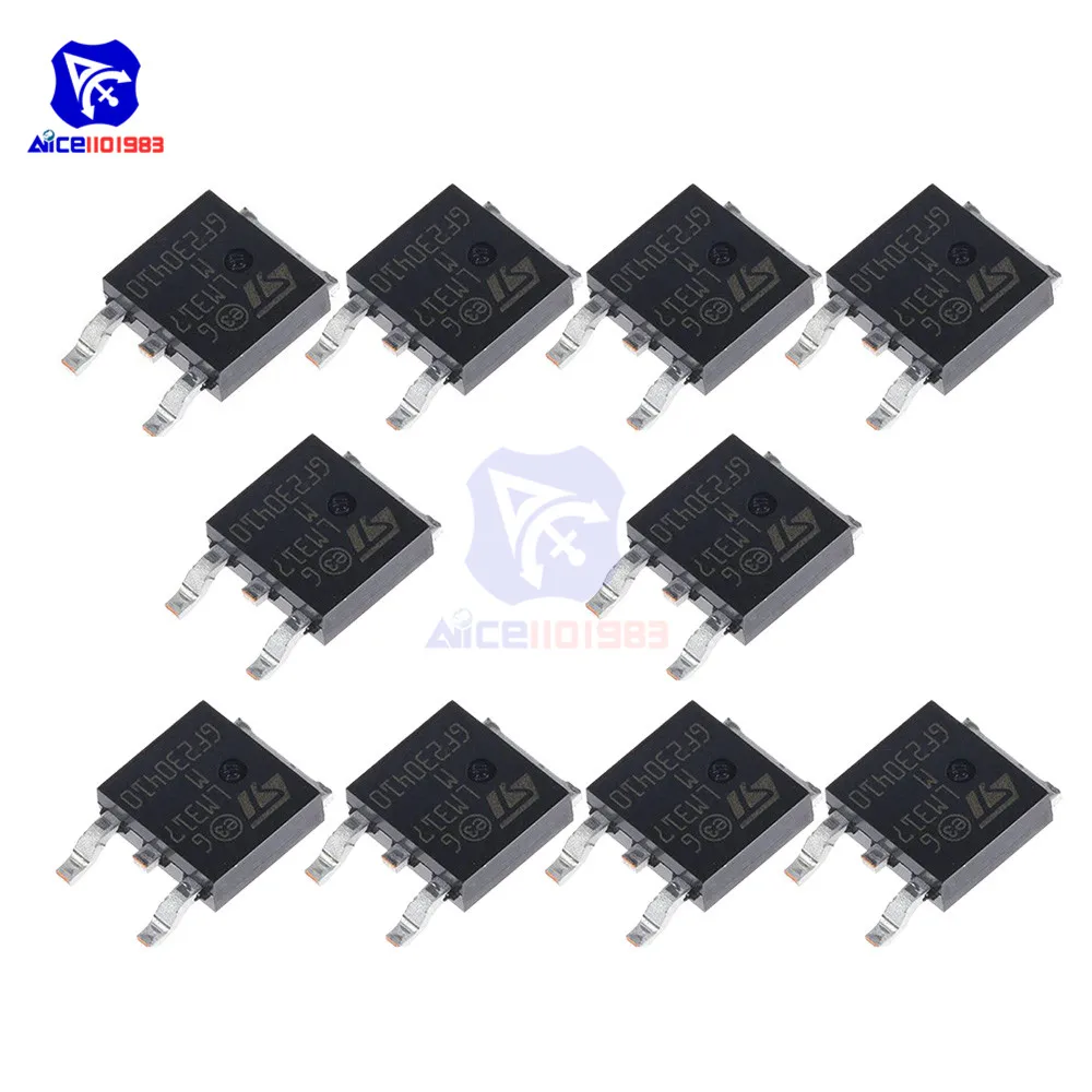 Оригинальные интегральные схемы diymore 10 шт./лот с регулируемым регулятором LM317M TO-252