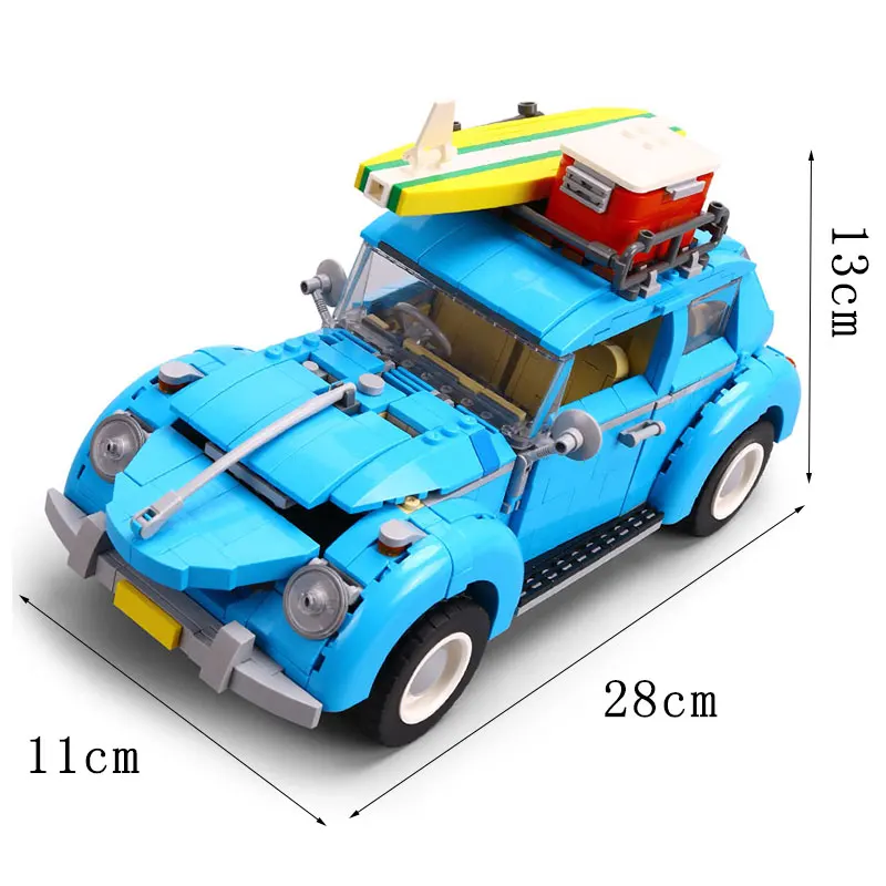 21003 1193Pcs 21001 21002 21003 Volkswagen T1 Camper Technic строительные блоки кирпичи игрушки Совместимые 10220 10252 10242 Рождественский подарок - Цвет: 21003 1193Pcs