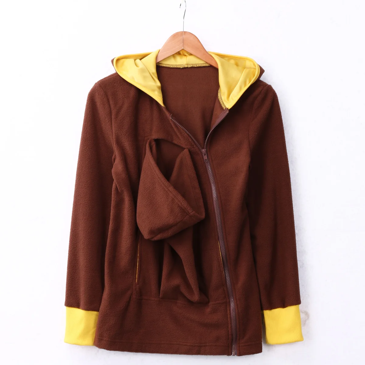 Женская весенне-осенняя верхняя куртка для кормления грудью с капюшоном и