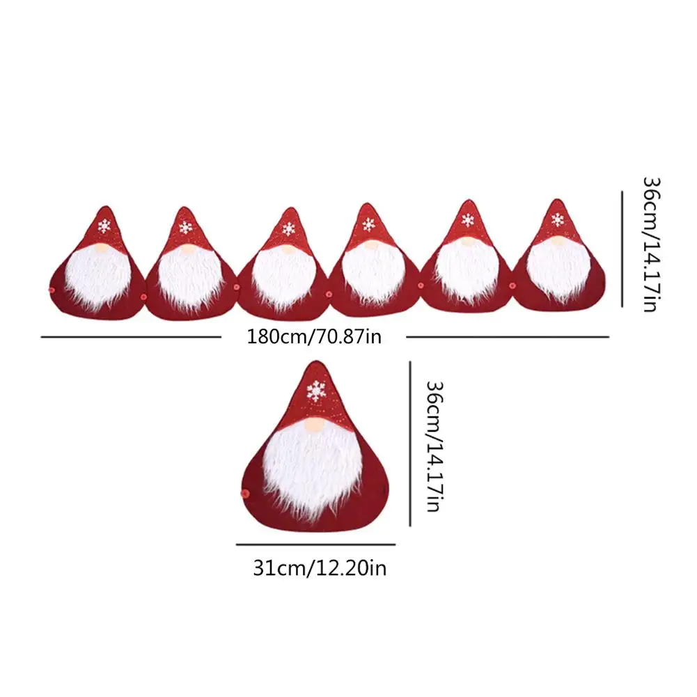 

Christmas Table Runner Decorative Swedish Gnomes Tabletop Runner for Use as Coasters Placemats or Centerpiece