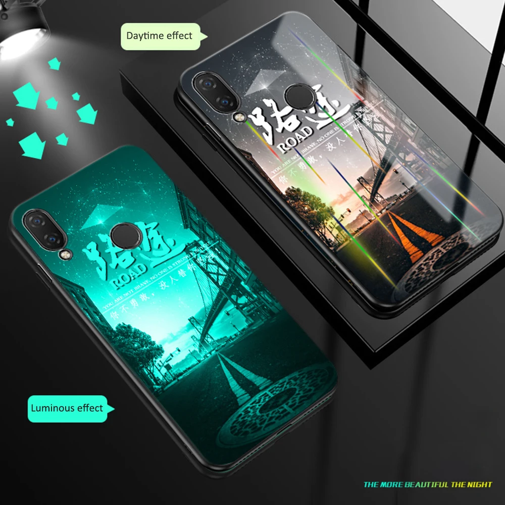 Letter 4 Роскошный чехол Lu mi nous из закаленного стекла для Xiaomi mi a1 A2 A3 8 Lite 6 Xio mi Red mi 5 Plus Note 5 7 8 Pro 4 K20Pro - Цвет: Letter 4