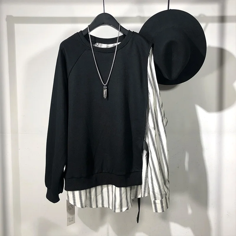 

Мужская длинная рубашка из 100% хлопка Seak, пуловер в готическом стиле, Мужская одежда, топы, футболки, летние женские футболки, черная длинная ...