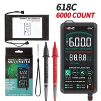 618c smart touch digital multimeter dcac analog tester true rms professional transistor capacitor ncv smart automanual