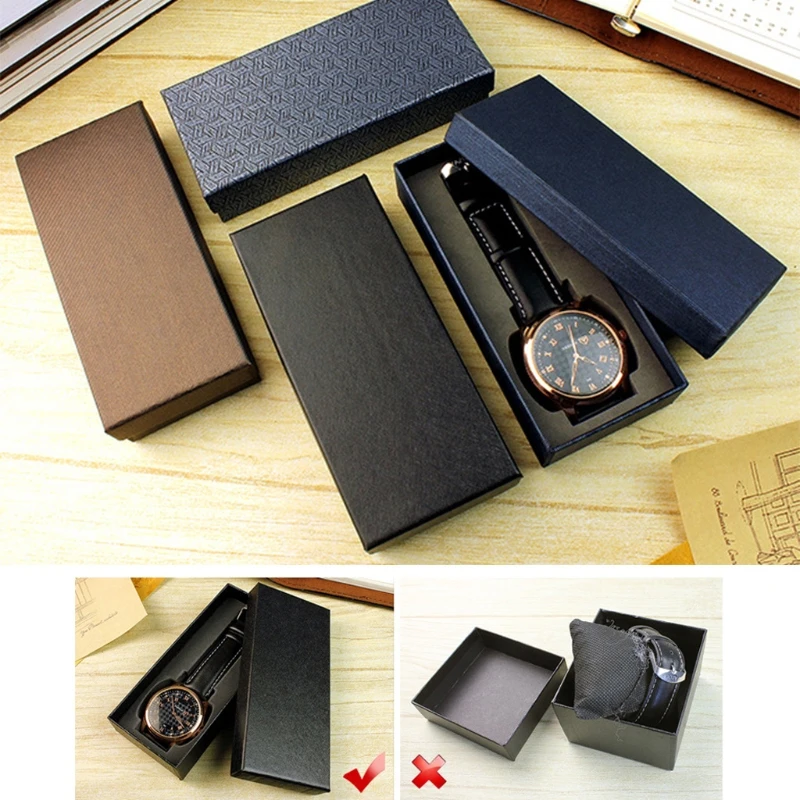 New Elegant Watch Box Storage Case Long Type Jewelry Display Gifts Packing Organizer