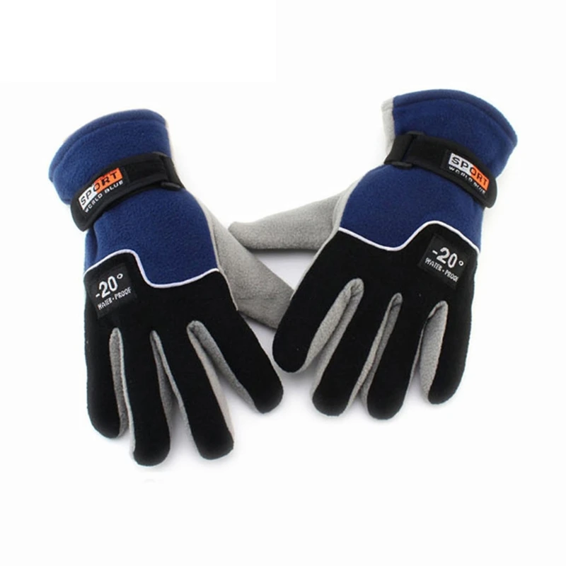 Зимние теплые перчатки для взрослых флисовые варежки мужчин и женщин снежного