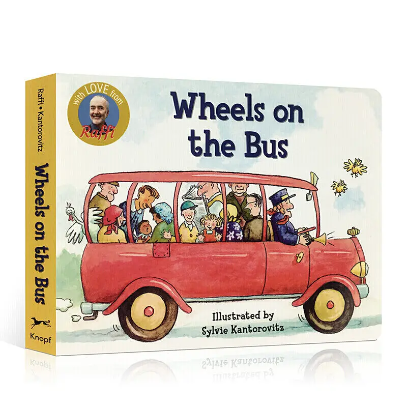 

WHEELS ON THE BUS Cardboard Books Children's Books Original Books Textbooks Stationery