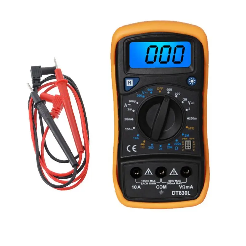 OOTDTY DT850L Handheld Digital Multimeter LCD Display 1999 Counts AC/DC Tester Ammeter A5YD | Инструменты