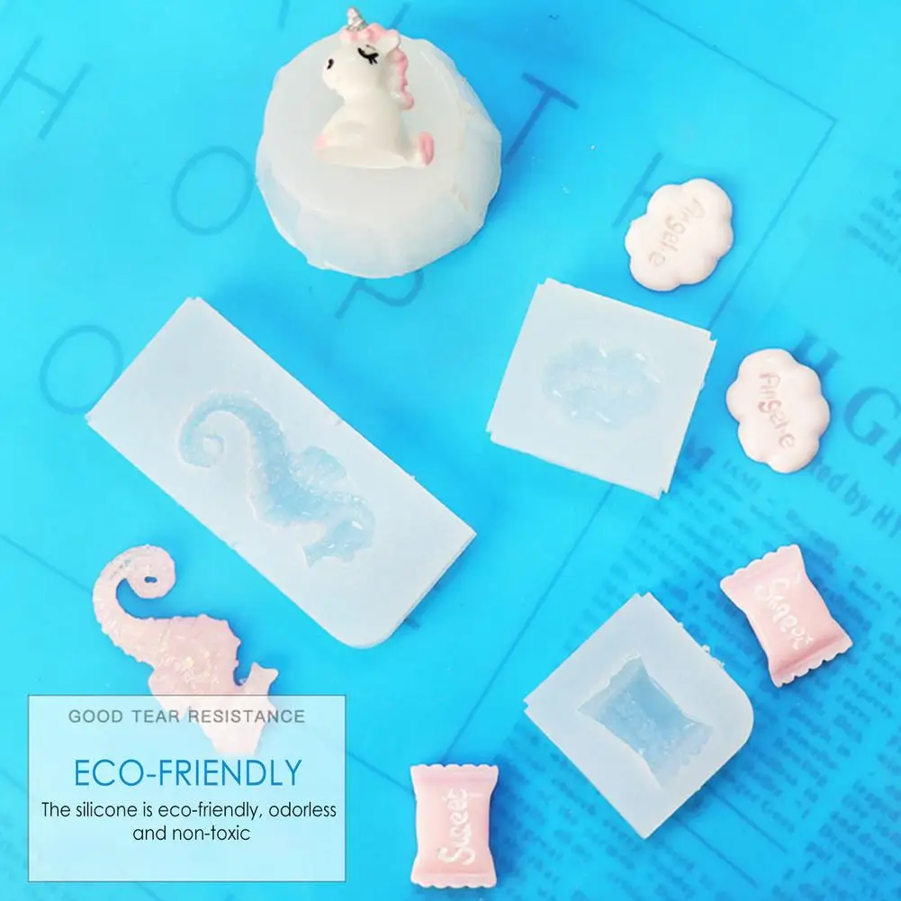 Kit de fabricaci&oacute;n de moldes de silicona, sin burbujas, transl&uacute;cido, claro, relaci&oacute;n de mezcla de silicona, moldeado a escala 1:1-2