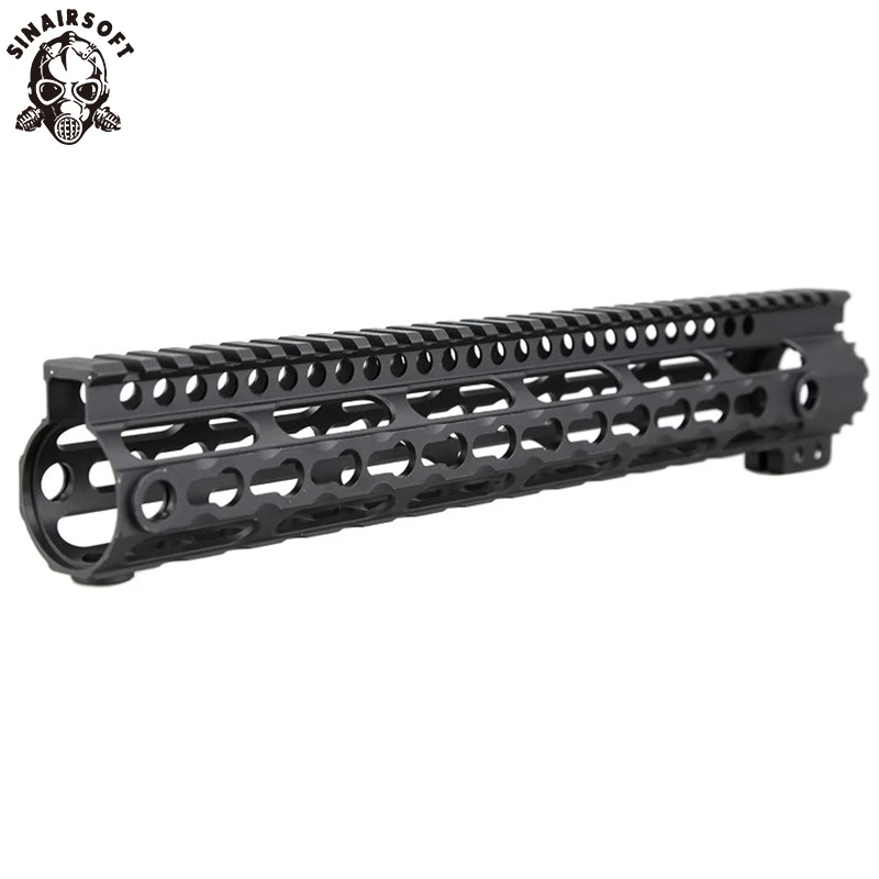 

Тактический CNC 6061 T6, алюминиевая свободная плавучая направляющая, легкая 12-дюймовая Накладка для KeyMod M-LOK Airsoft Paintball GBB Target