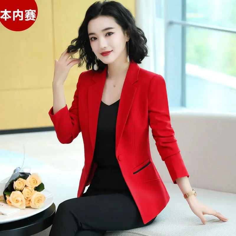 Blazer Women Women's Suit Jacket Spring Casual Top Short Veste Femme | Женская одежда