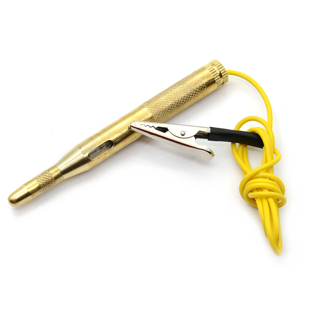 New Auto Car Light Circuit Tester Lamp Voltage DC 6V 12V 24V Copper Test Pen Detector Probe System |
