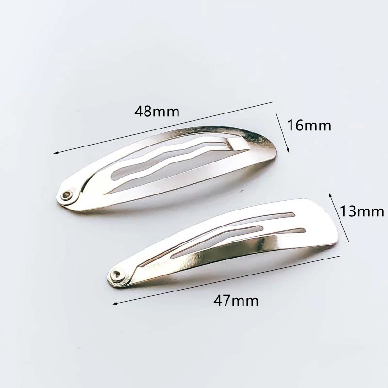 20Pcs Hair Clips Hairpins Base Stainless Steel for DIY Jewelry Making Supplies Wholesale Accessories Metal Hairgrip Finding - купить по