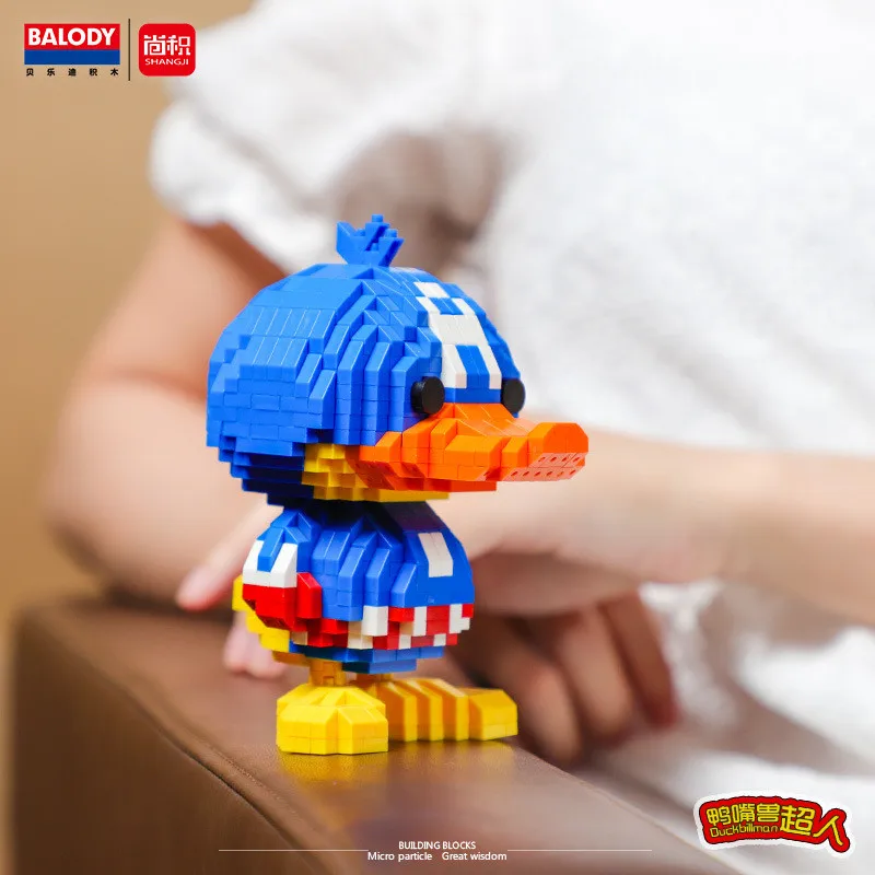 Мини-блоки супер-Утконос мальчик большой размер милый медведь чувство модель