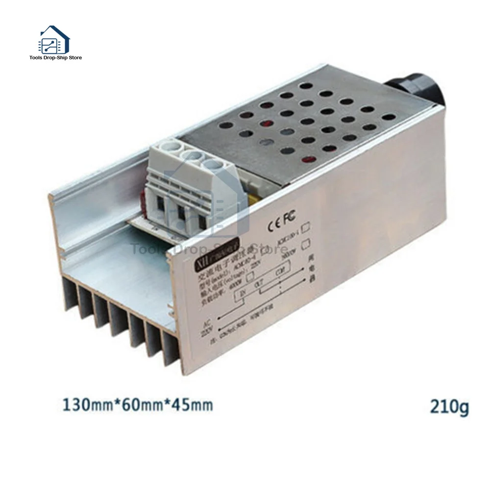 Регулятор скорости, мощный SCR, 10000 Вт, 25 А, регулятор напряжения, диммер, Термостат контроля скорости и температуры, переменный ток 110 В, 220 В