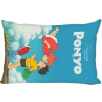 hot sale custom double sided pillow slips hayao miyazaki ponyo film rectangle pillow covers bedding comfortable cushion