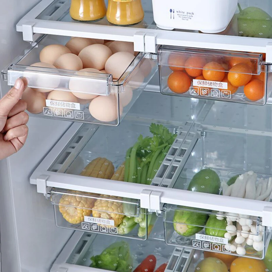 

Контейнер для хранения свежести продуктов в холодильнике Многофункциональный Компактный контейнер для хранения еды в холодильнике контей...