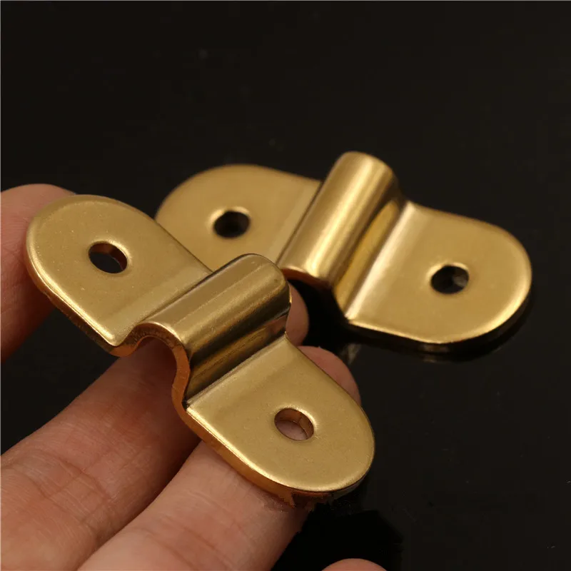 2pcs Brass D Ring Buckles Carabiner Installation Nail DIY Shoes Strap Buckle Bag Accessories Leather Craft Handmade Luggage - купить по