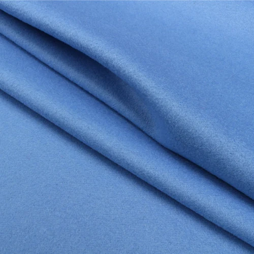 Синий цвет 100% чистая шерстяная ткань 600 г/метр односторонняя WF192 | Дом и сад