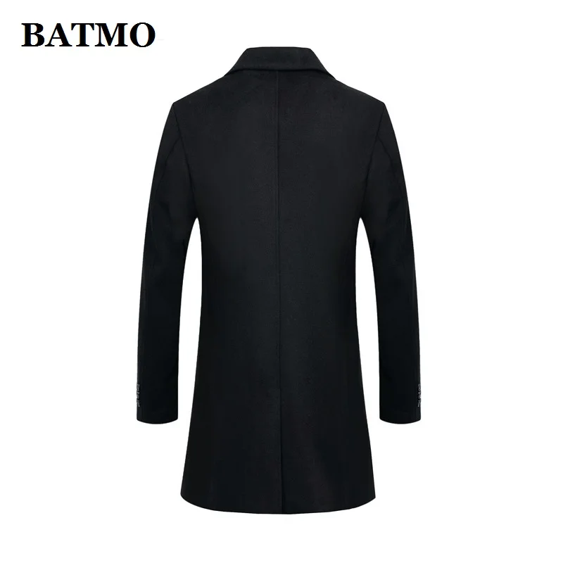 Новое поступление зимнее высококачественное шерстяное длинное пальто BATMO для