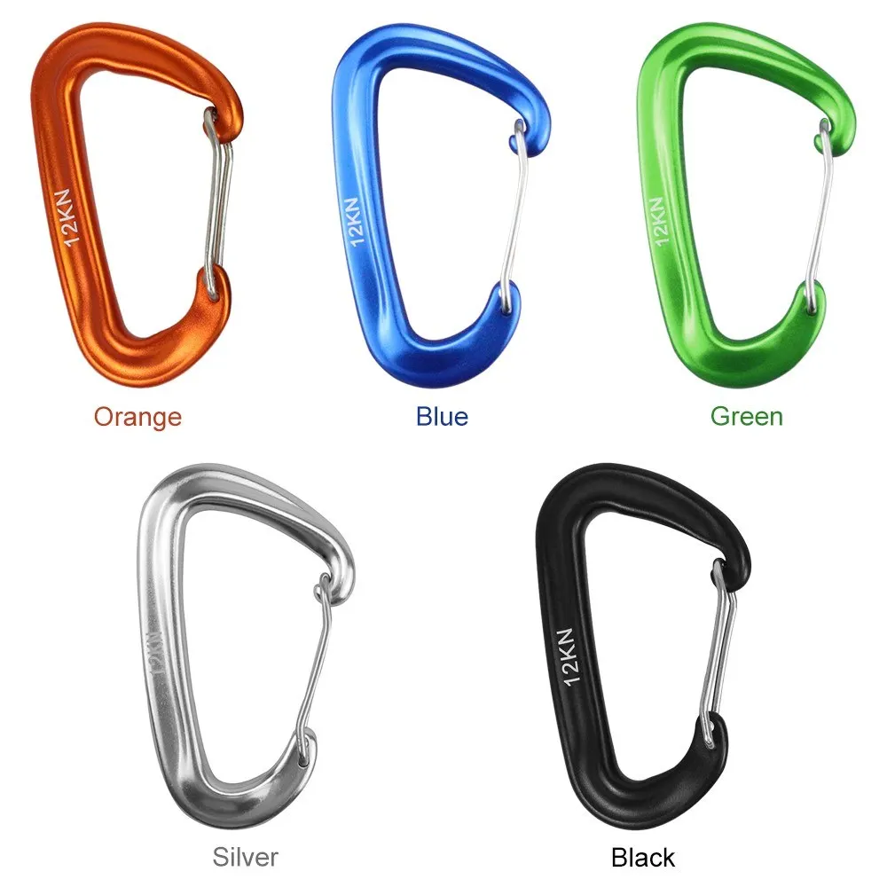 

6 PCS Carabiner 12KN Heavy Duty Carabiner Clips for Hammocks Camping Hiking Backpacking