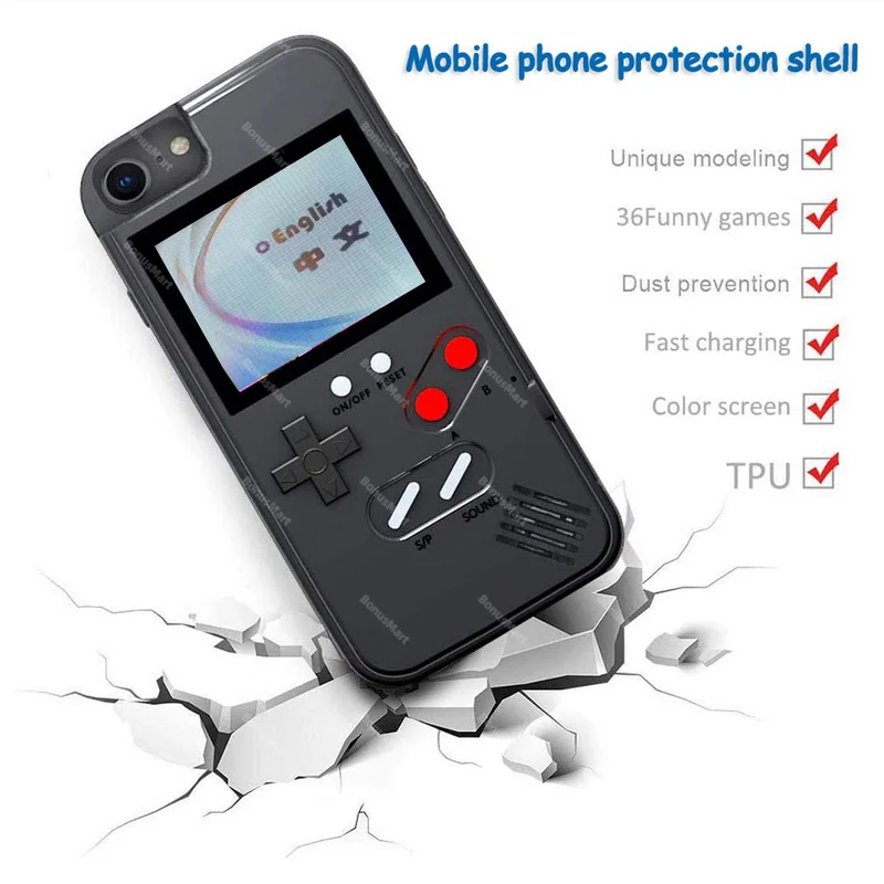 36 Games Console Case for Huawei P30 P40 P20 Pro Mate P 20 30 40 Nova 3 4 5 7 Honor 20 8X Case Playable Protective Cover Gift