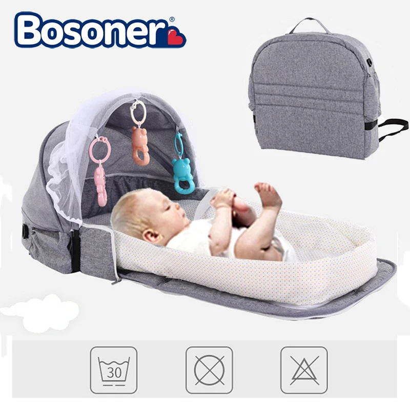 Портативная детская кровать складная дорожная сетка от комаров кроватка с