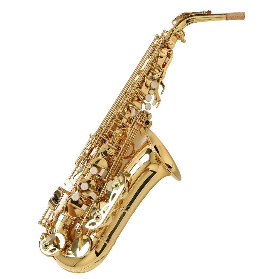 Альт саксофон BATESMUSIC SAX Golden плоские музыкальные инструменты супер