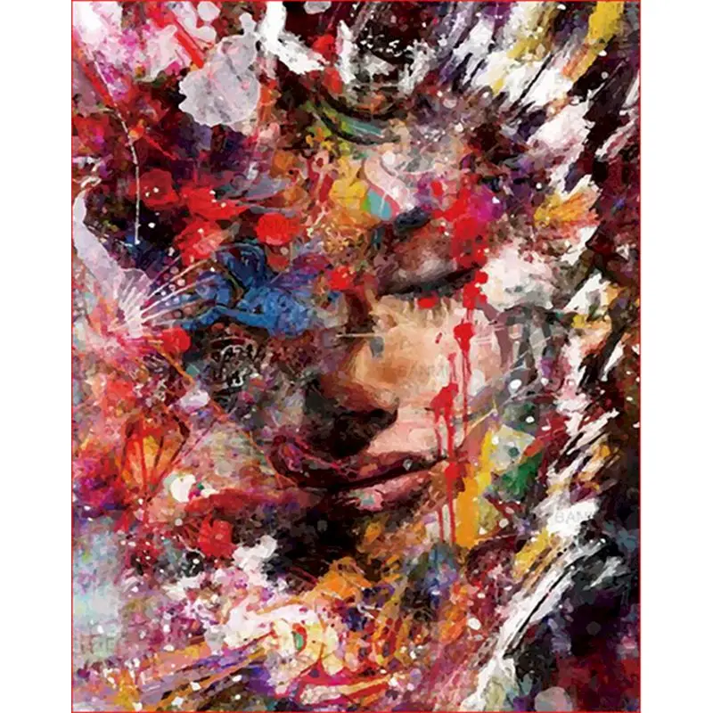 

Painting By Numbers Nordic style woman Acrylic Canvas For Drawing Photo Frames For Picture Decoration Bedroom Adult Gatyztory Di