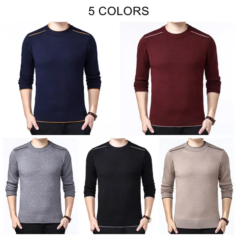 COODRONY Brand Sweater Men Classic Casual O-Neck Pullover Men Autumn Winter Thick Warm Pull Homme Cashmere Woolen Knitwear 91108