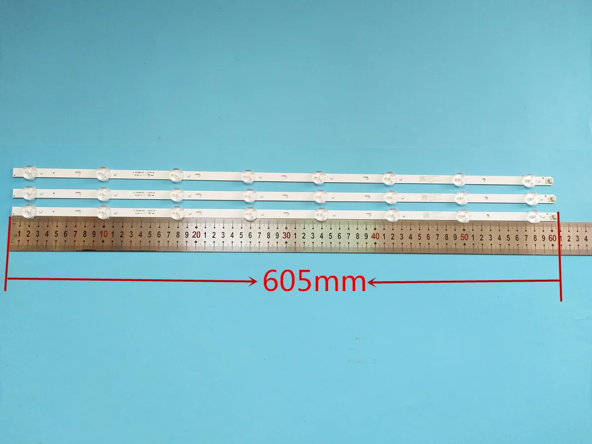 LED Retroilumination strip For TV lamp 605 millimetres JL.D32081235-001CS-M E469119 8 21v input New 3 p/batch