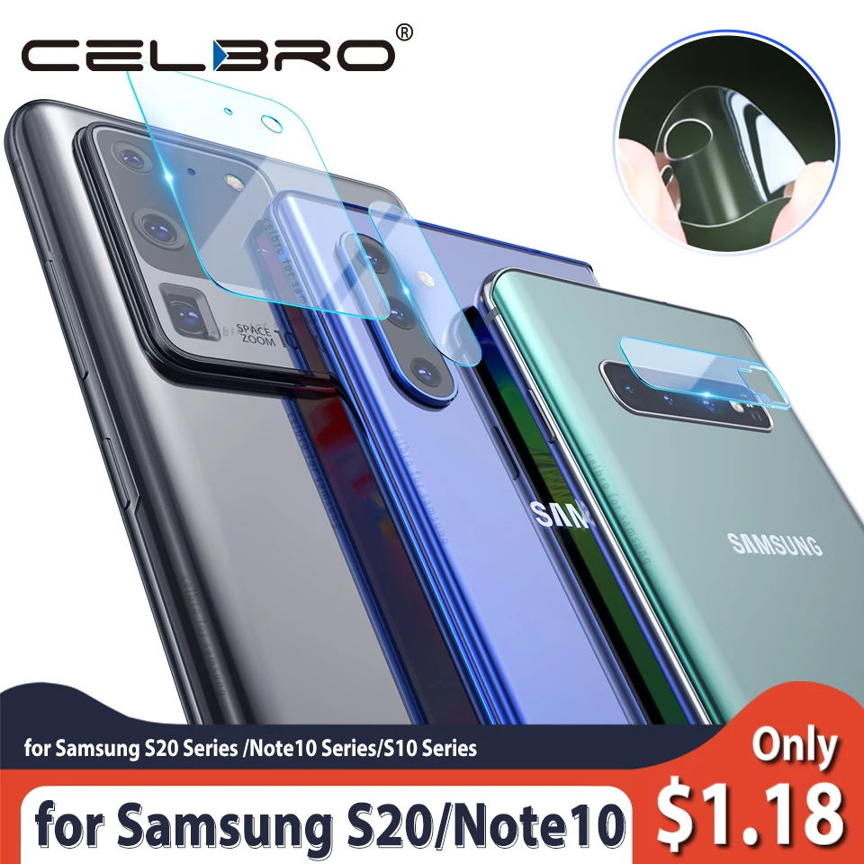 Стекло для камеры Samsung Galaxy S20 Ultra + фото Задняя стеклянная пленка закаленное