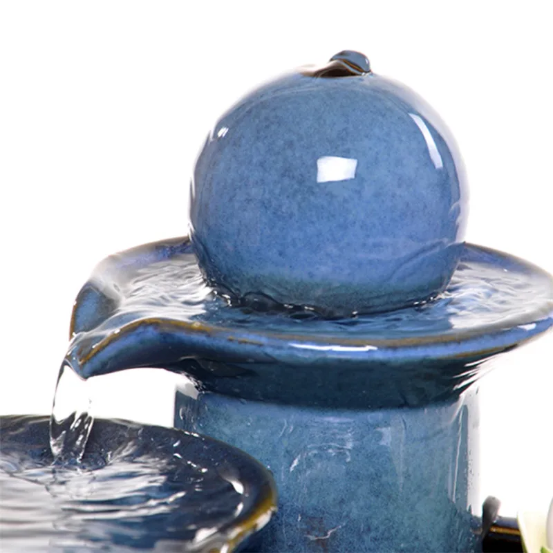 Керамический креативный фонтан для воды в помещении фэн шуй небольшой аквариум