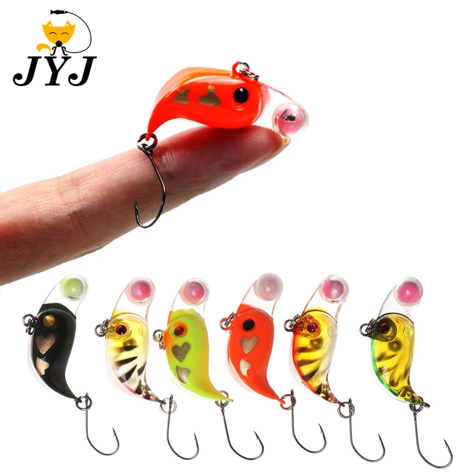 5 шт. 2 см 3g жесткий пластик светящаяся наживка небольшой VIBE Мини приманка bais