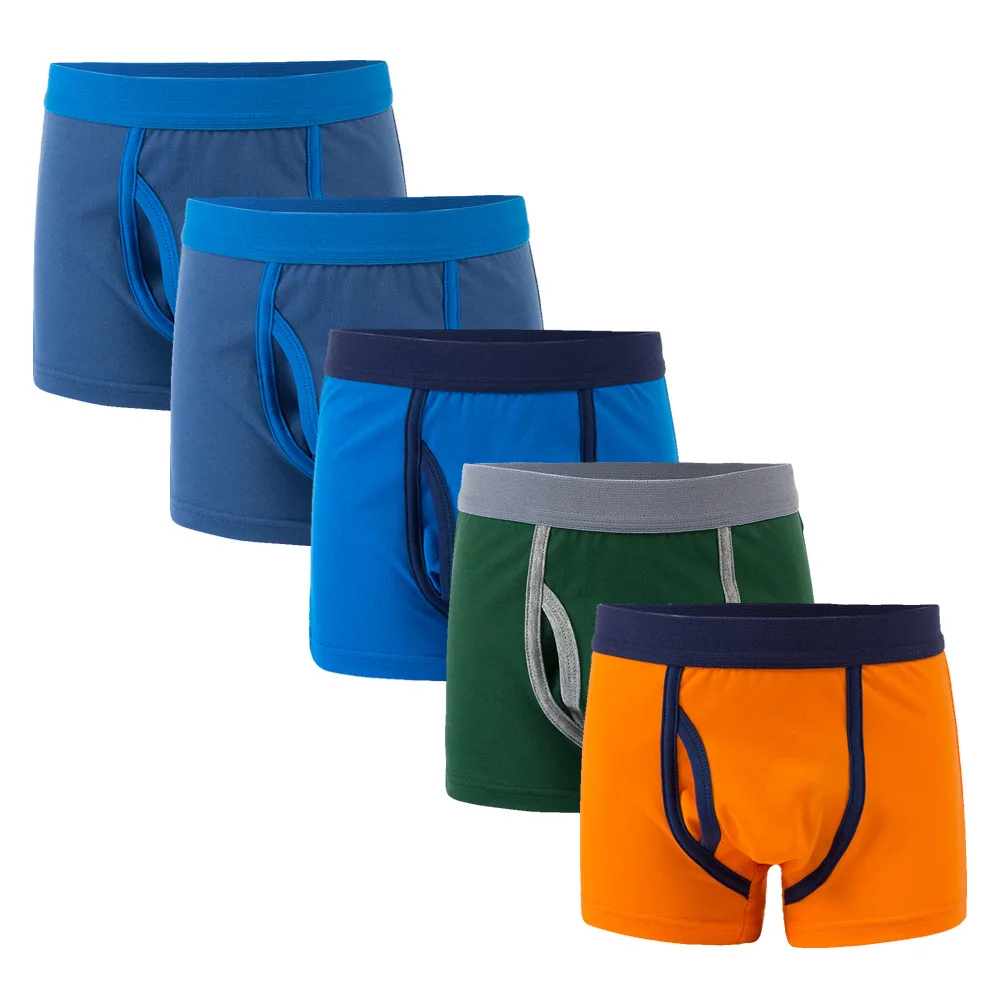 Трусы боксеры для мальчиков 2 12 лет хлопковое нижнее белье однотонные
