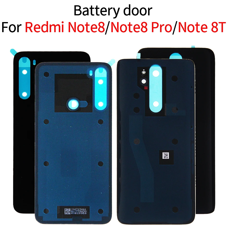 Для Xiaomi Redmi Note8 Note 8 Pro задняя крышка со стеклом Задняя Дверь Корпус чехол панель