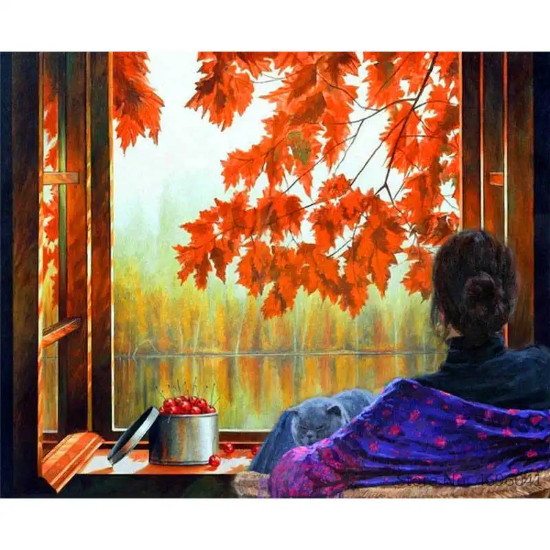 Картина по номерам рамки Раскраска домашний декор картины Рисунок Живопись